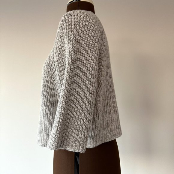 Silence & Noise Cropped Sweater with Neckline Cutout - Picture 2 of 6